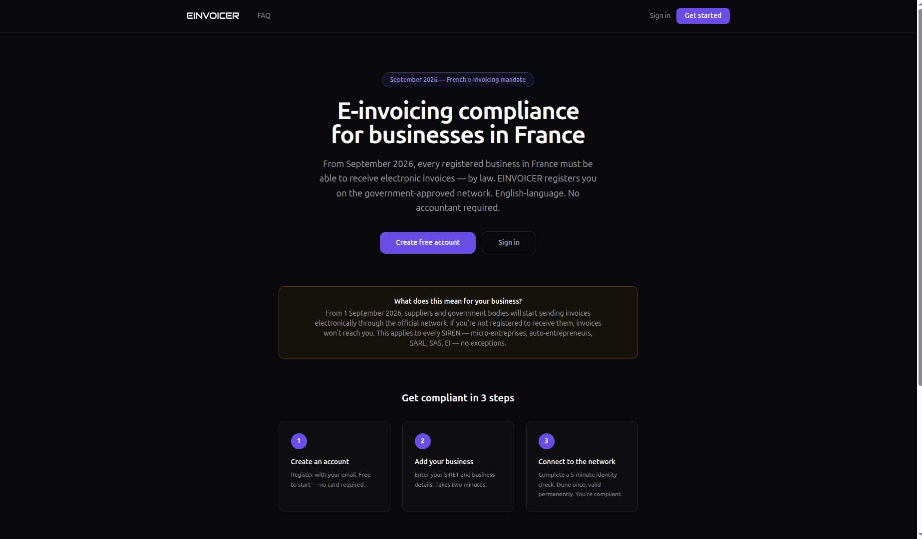 Einvoicer - EU-compliant electronic invoicing SaaS